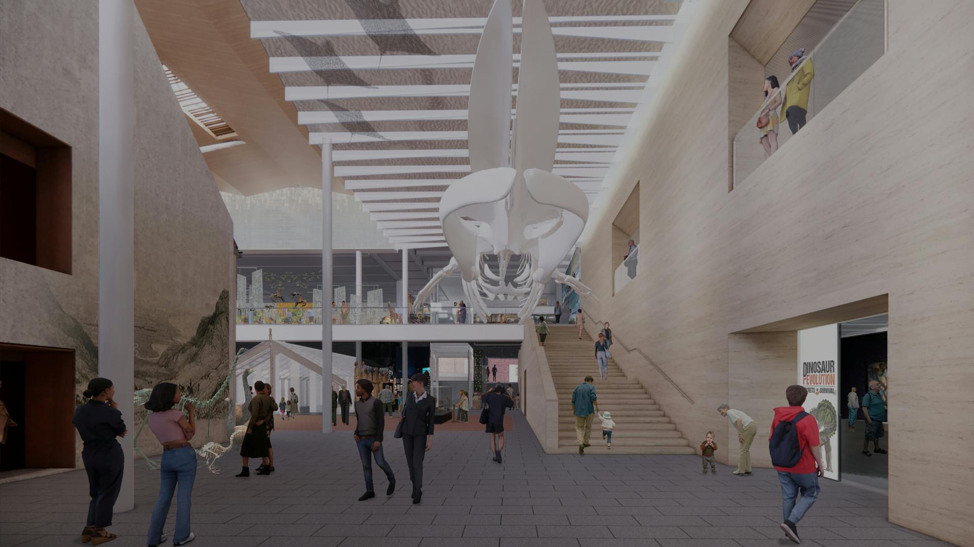 Artist render of the new Canterbury Museum entranceway