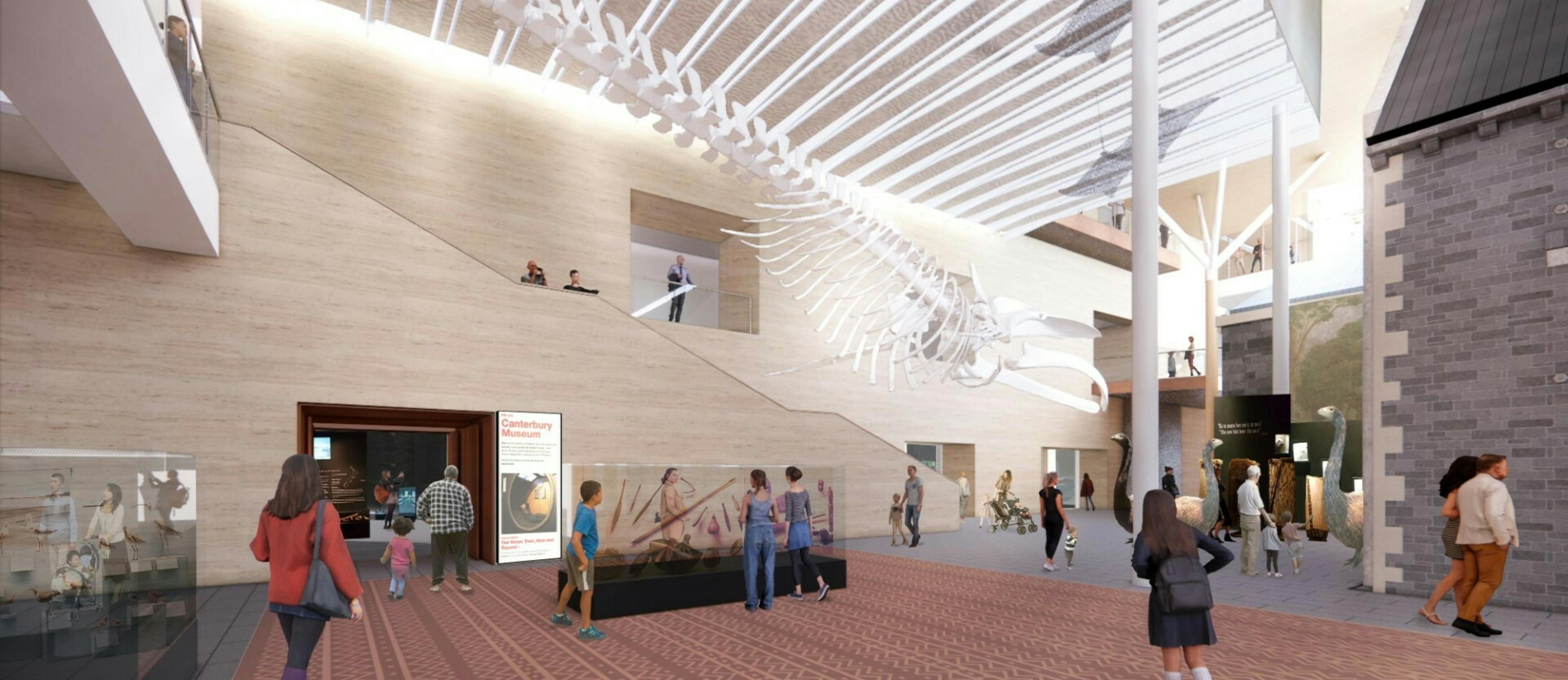 20 02 Canterbury Museum Preliminary Design Render Whale Atrium CR Credit Athfield Architects Large